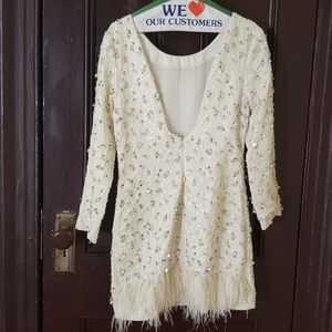 Beaded Backless Dress